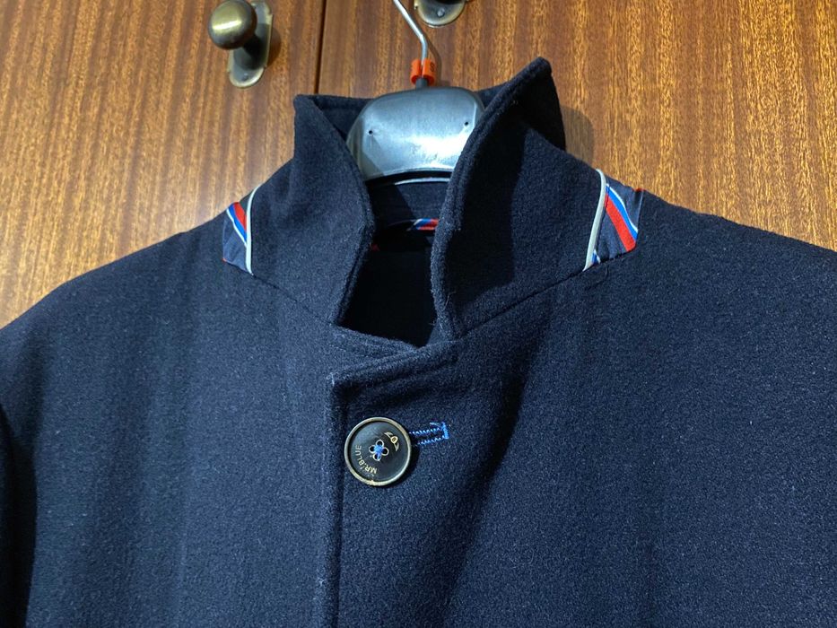 Sobretudo Azul usado, como novo - Mr. Blue