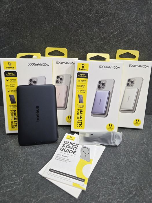 Павербанк  Baseus PicoGo AM41 Ultra-Slim Magnetic Power Bank 5000mAh, магнітний павербанк, ультра тонкий та компактний