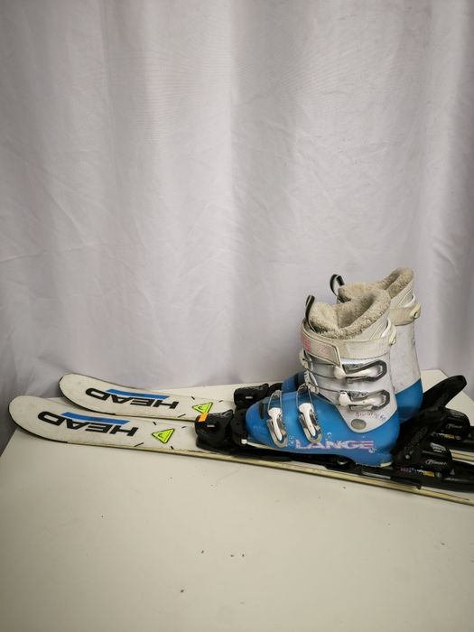 Dziecięcy komplet narciarski Head Narty 100cm + buty Lange 31