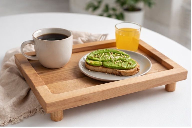 Дошка для подачі 40*26 на ніжках з натурального дерева