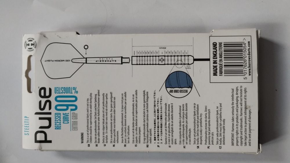 Lotki dart Harrows Pulse 22g 90%