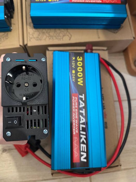 Інвертор инвертор перетворювач 12-220 V Tataliken 3000W чистий синус