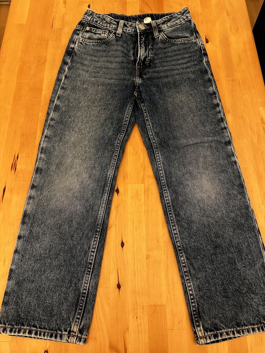 Spodnie jeansowe loose HM 9-10 lat 140 cm 2 pary