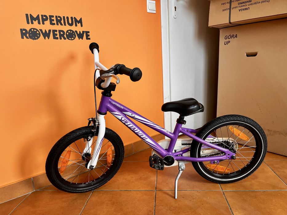 Rower dziecięcy Specialized 16” fiolet / Aluminium / Wysyłka