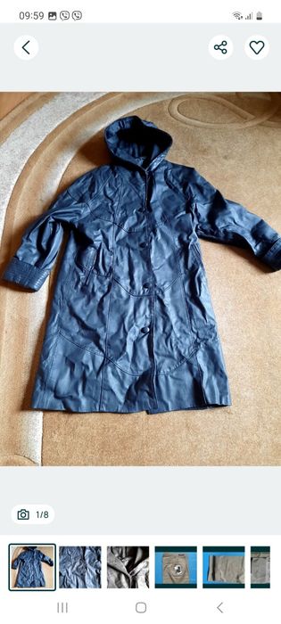 Продам      кожаний    плащ
