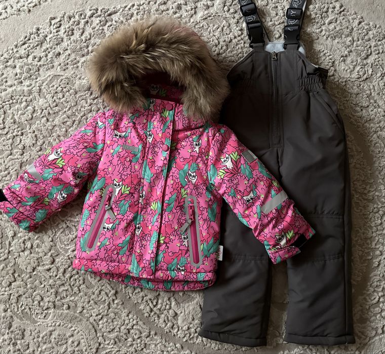 Зимовий дитячий мембранний комбінезон на дівчинку Relmo 80-98