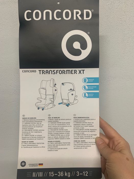 Concord Transformer XT cadeira auto