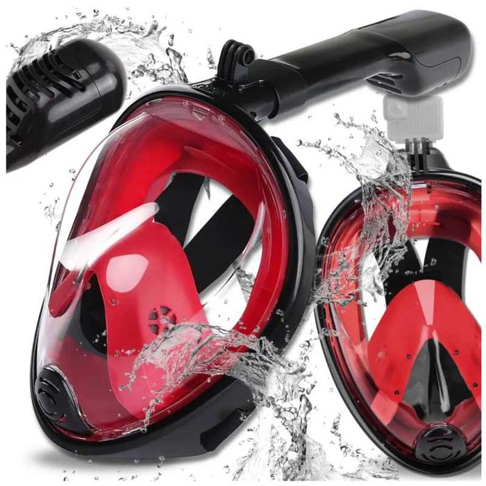 Maska do nurkowania pełnotwarzowa L/XL składana snurkowanie