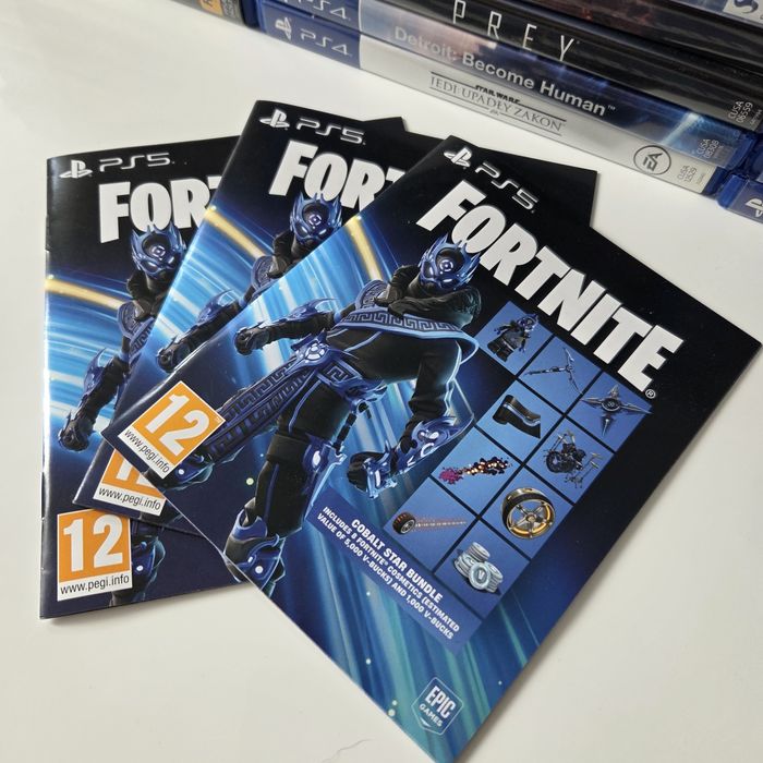 Kod do Fortnite PS5 cobalt star bundle