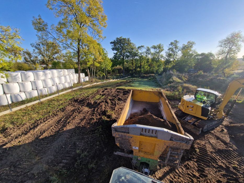 Roboty ziemne, wynajem koparki, wywóz ziemi, usługi sprzętowe