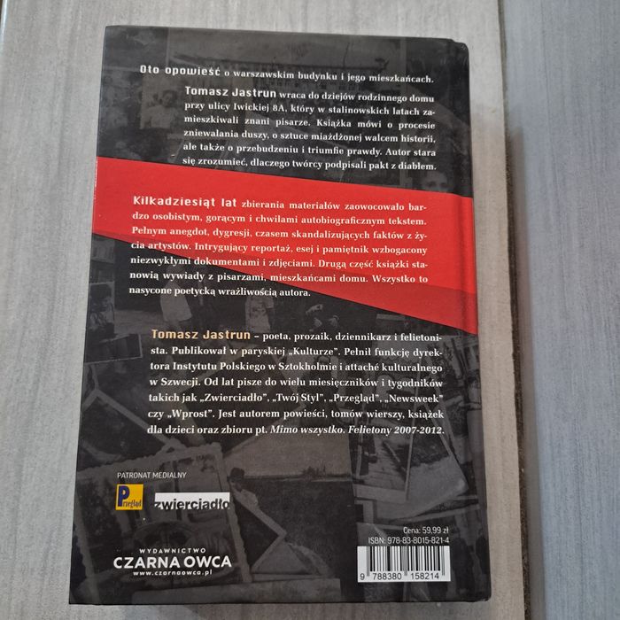 Książka Dom pisarzy w czasach zarazy Tomasz Jastrun