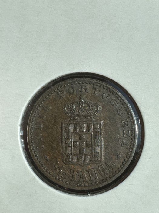 Moeda 1/12 avos Tanga India D. Carlos 1903