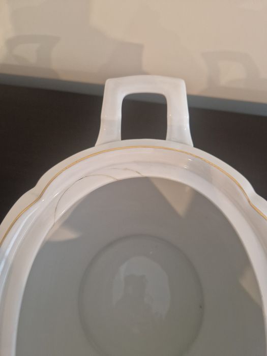 Terrina "Graf von Henneberg Bavaria Germany bandgemalte 1777"