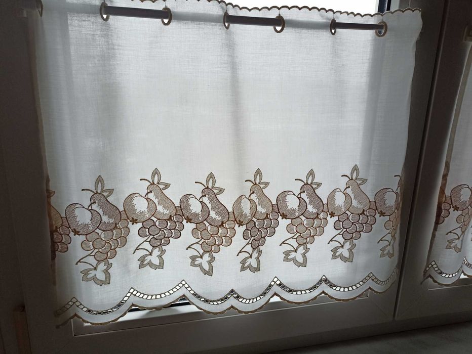 2 sztuki zazdroski firanki angielskie wyjątkowe 57x45