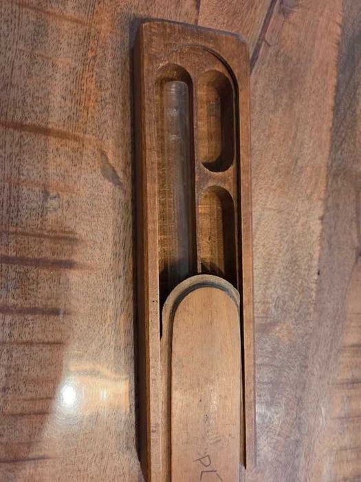 Lote de 3 estojos de madeira escolares antigos dos anos 50