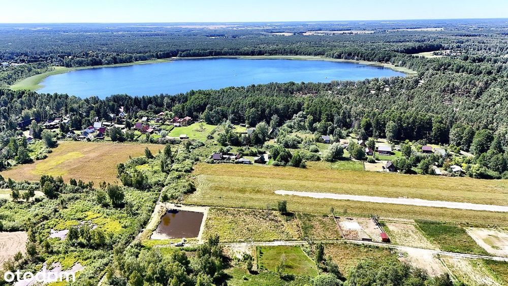 Działki letniskowe 350 metrów od plaży jeziora Zagłębocze.