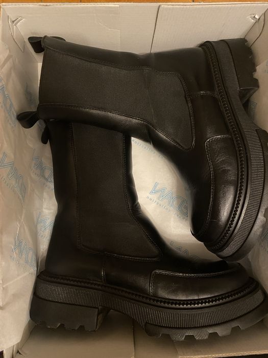 Шкіряне зимове взуття челсі