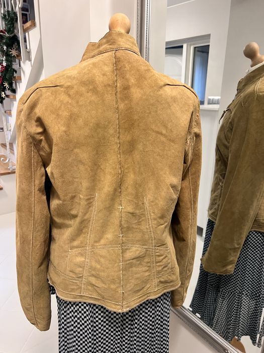 Kurtka damska zamszowa arma 44 xxl skorzana ruda camel
