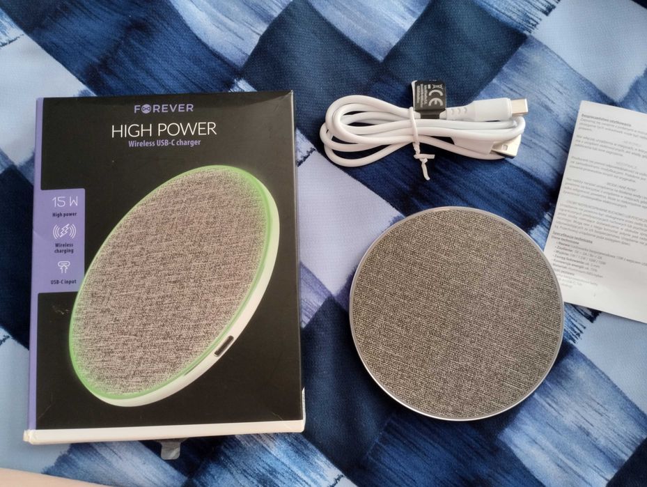 Nowa Ładowarka bezprzewodowa High Power Forever LB-PD1 15W  usb-c Nowa
