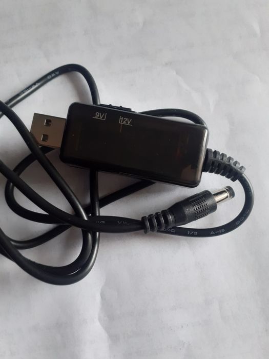 Кабель живлення DC USB 5v  на   9v  і 12v