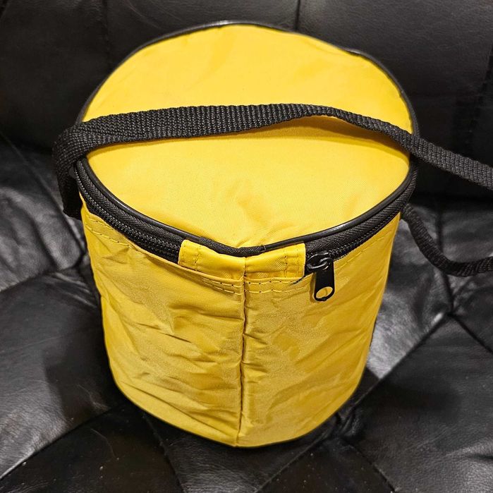 Pokrowiec, futerał dla geodety na spodarkę żółty walec