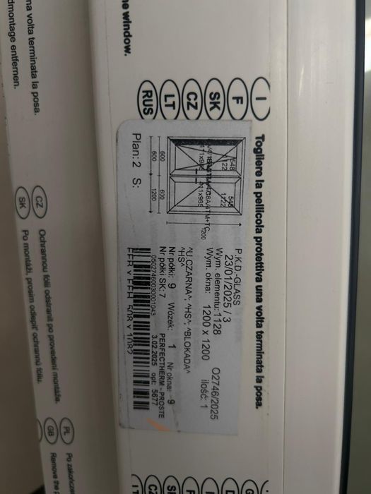 Okno PERFECTHERM 120x120