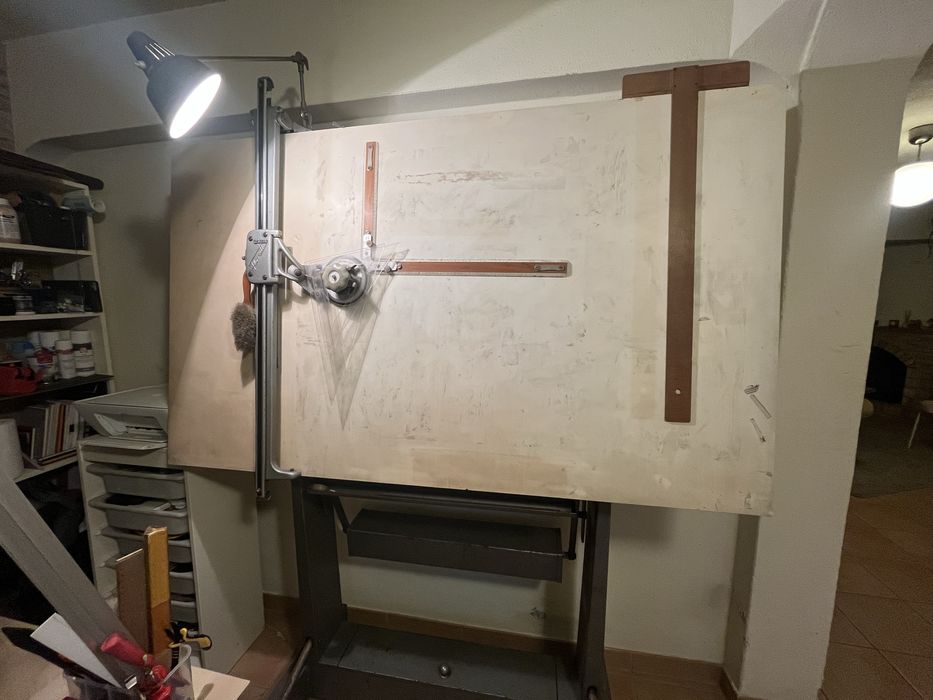 Estirador de desenho ajustável, marca molin