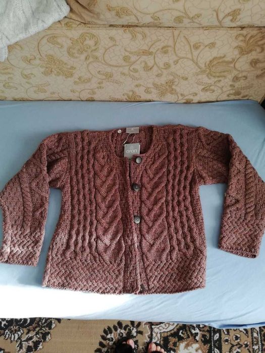 Светр (кардиган) жіночий, 100% вовна мериноса, Aran Woollen Mills