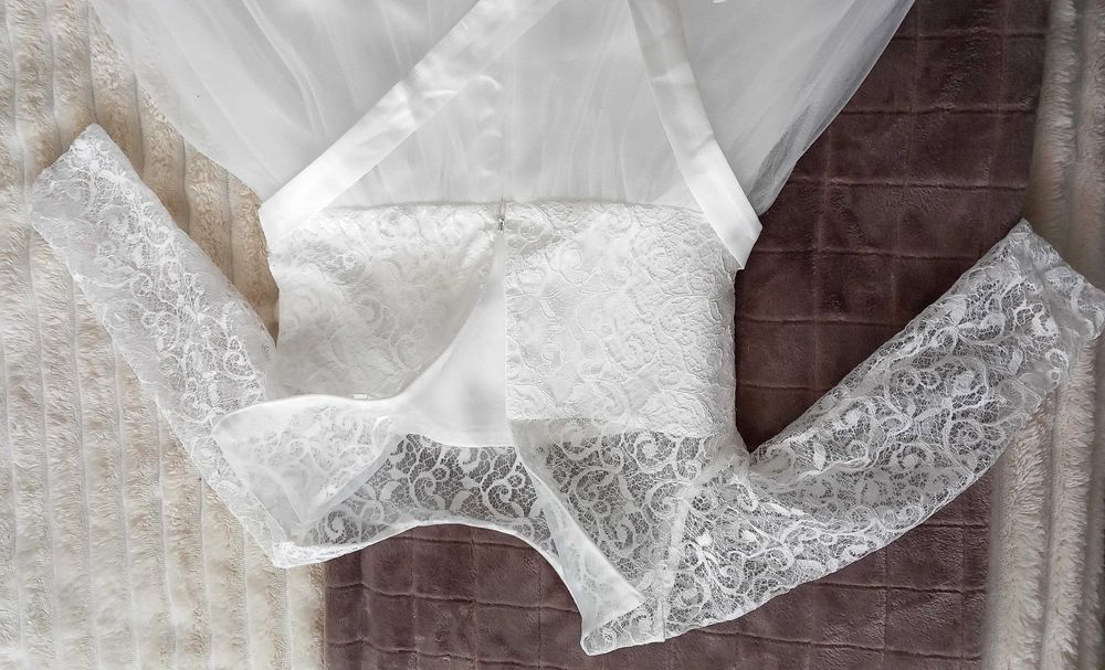 Alba sukienka dziewczęca komunijna dł. 125 cm rozmiar 160 BEZ BOLERKA