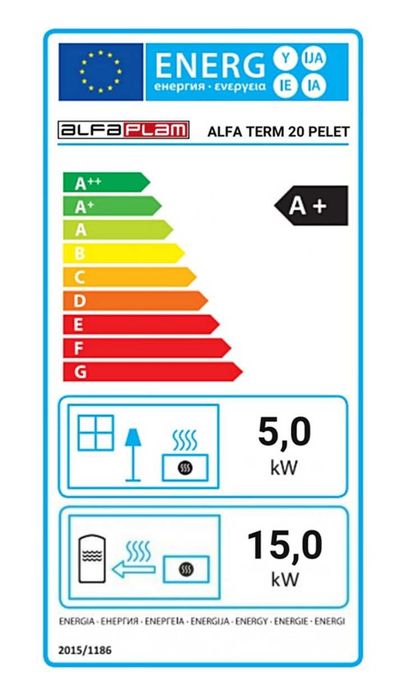 ALFA THERM 20 kuchnia na pellet z funkcją c.o.