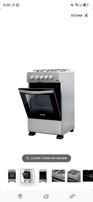 Fogão KUNFT KBGS9954 IX (55 L - Gás Butano - Propano - Inox)