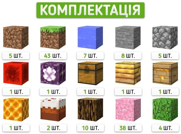 Магнітний конструктор Minecraft "Цвітіння сакури" на 128 блоків