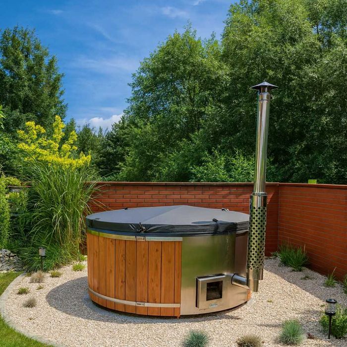 Balia ogrodowa z jacuzzi | Hydromasaż | Piec | Transport gratis