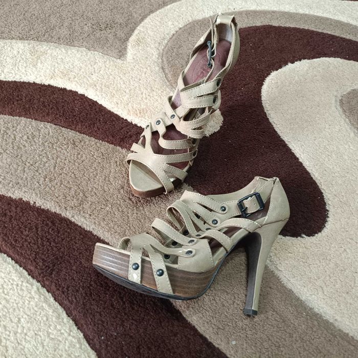 Buty na obcasie rozm 38 - kozaki botki szpilki sandały -  Zestaw 7 par