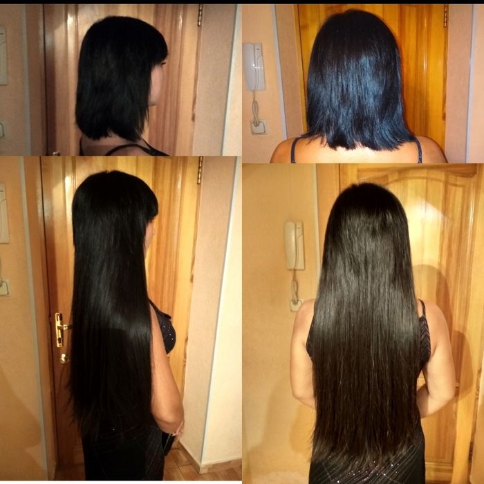 Наращивание волос нано микро станда́рт, кератиновое выпрямление  волос