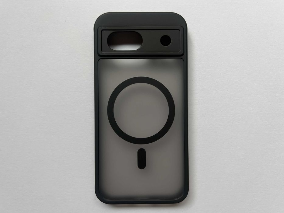 Google Pixel 8a чохол Magnetic MagSafe чорний силікон TPU чехол