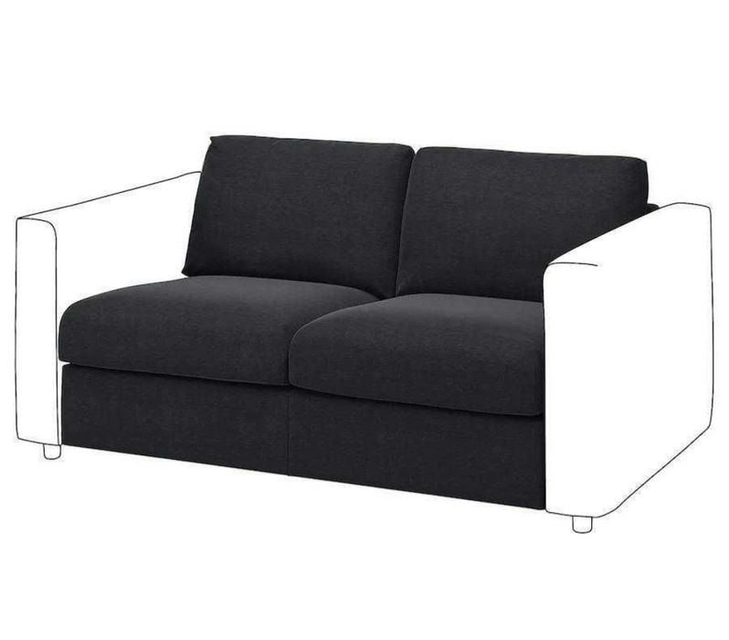 Pokrycie sofy 2-osobowej, Saxemara czarnoniebieski