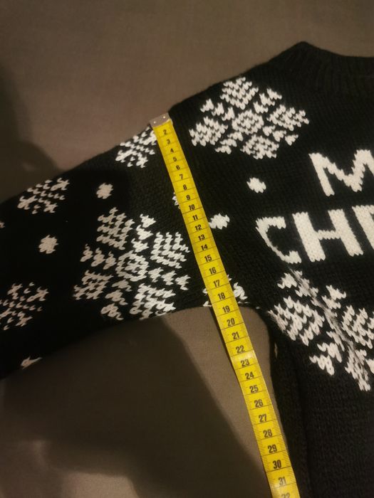 Świąteczny dlugi sweter, Mikołaj, Merry Christmas