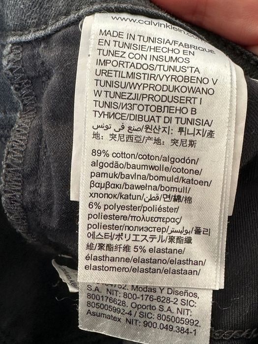 Czarne dżinsy skinny Calvin Klein Jeans