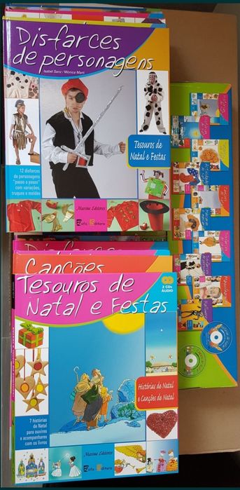 Tesouros de festas e Natal - 10 livros novos na caixa original