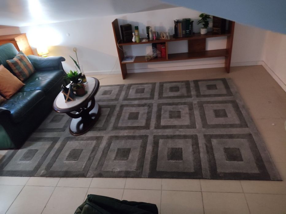 Carpete pelo denso 200x290 cm cinza
