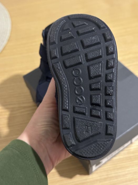 Зимові дитячі чоботи Ecco urban mini темно-сині, 21 розмір