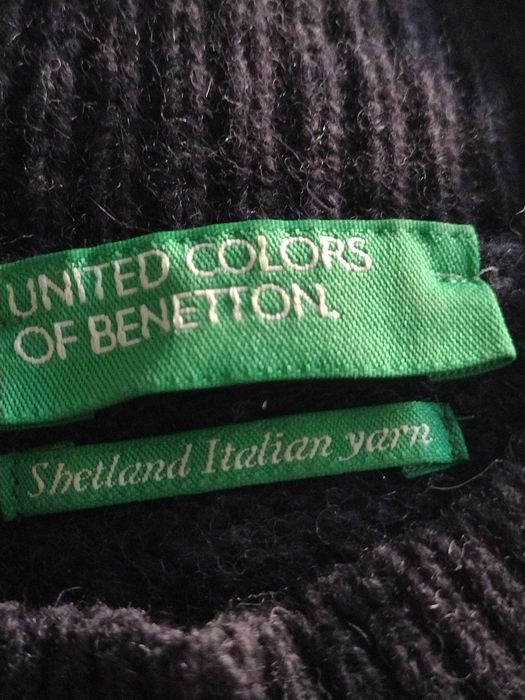 Wełniany sweter vintage od Benetton rozm. M