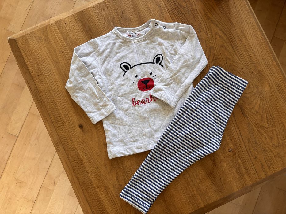 Piżamka komplet dziecięcy baby bear Leon 74/80