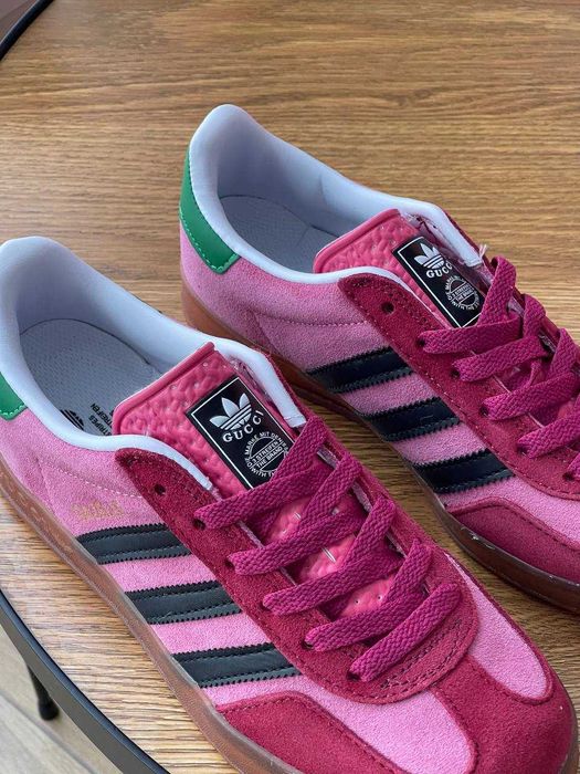 ЗНИЖКА! 36(22,5 см) Adidas Gazelle Pink рожеві адідас газелі гучі кеди
