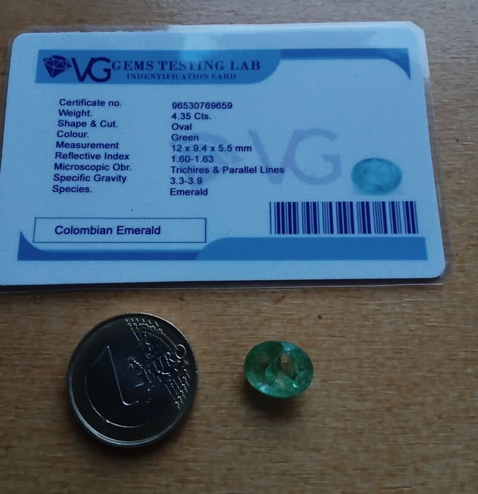 Esmeralda Natural da Zâmbia – 4.35ct