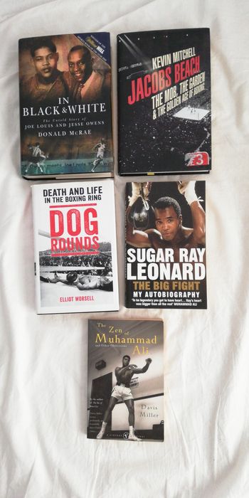 Lote de livros de boxe e Muhammad Ali (portes grátis)