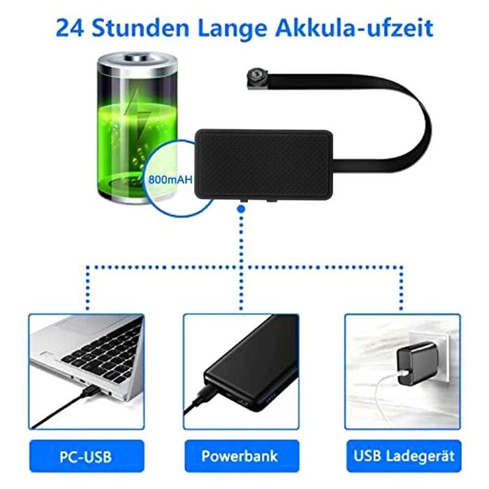 Kamera szpiegowska WiFi HD 1080P kamera DIY Mini kamera noktowizyjna