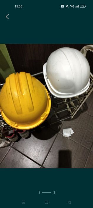 Kaski ochronne budowlane dwie sztuki