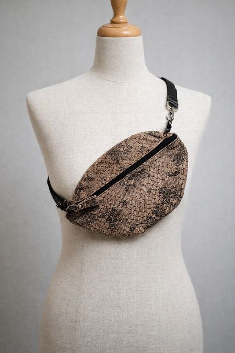 Torebka nerka brązowa beżowa czarna velentine